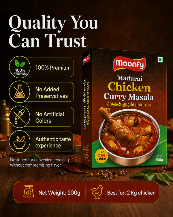 Moonfy Madurai Chicken Curry Masala (200g)