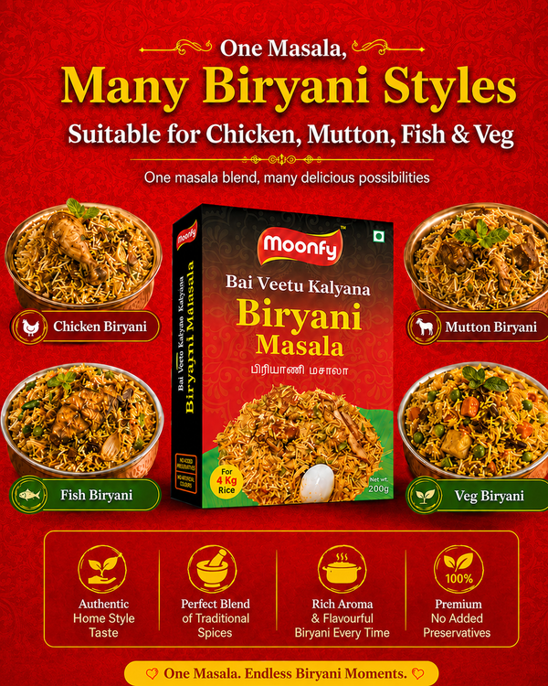 Moonfy Bai Veetu Kalyana Biryani Masala (200g)