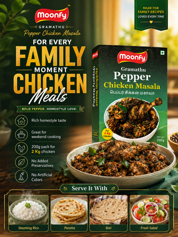 Moonfy Gramathu Pepper Chicken Masala (200g)