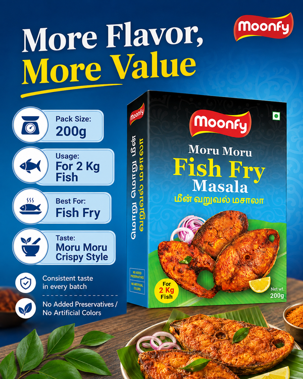 Moonfy Moru Moru Fish Fry Masala Powder (200g)