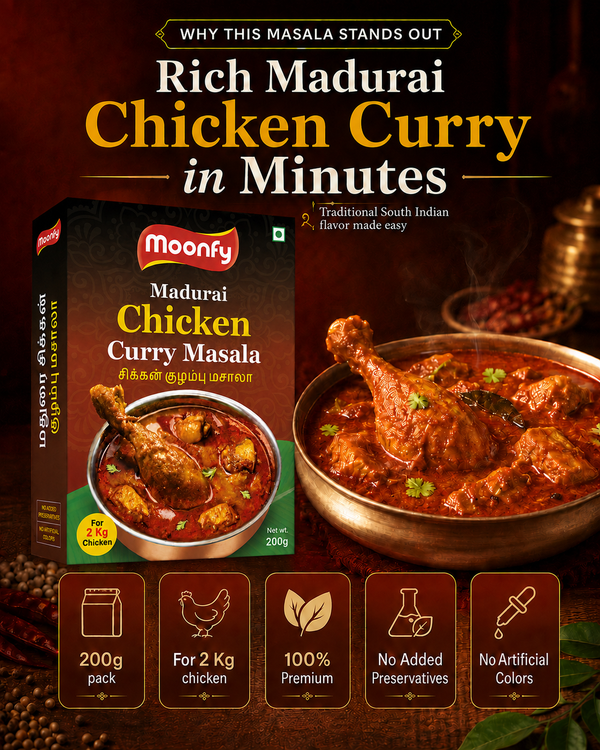 Moonfy Madurai Chicken Curry Masala (200g)