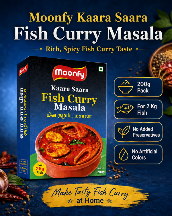Moonfy Kaara Saara Fish Curry Masala (200g)