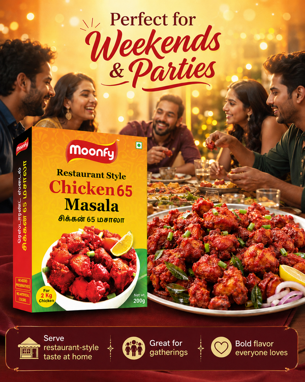Moonfy Restaurant Style Chicken 65 Masala (200g)
