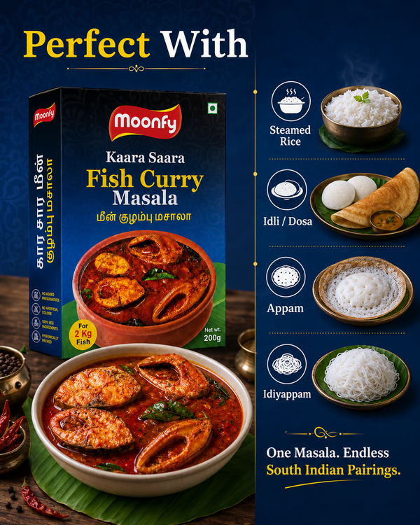 Moonfy Kaara Saara Fish Curry Masala (200g)
